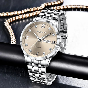 Saashi Classic Business Steel Watch