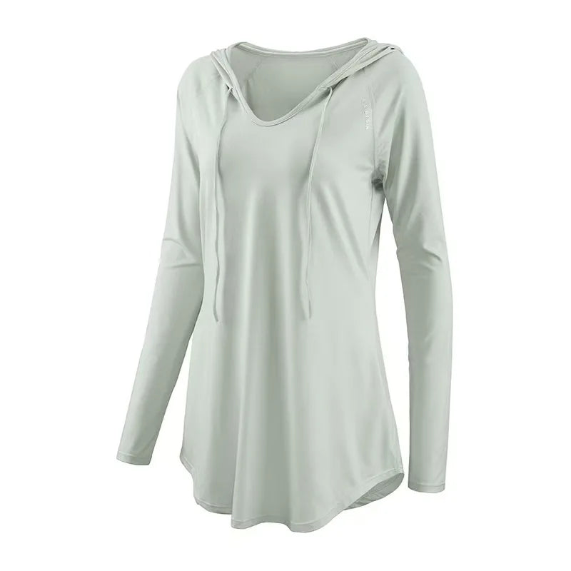 Saashi Casual Loose Yoga Cover-Up Shirt