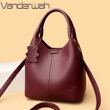 Saashi PU Leather Bucket Bag