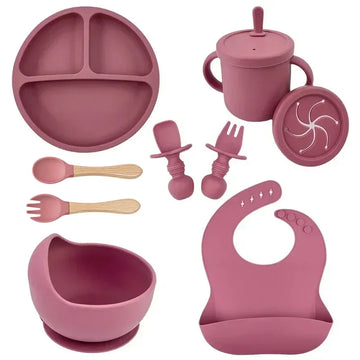 Saashi Food Grade Silicone Baby Feeding Dish Set