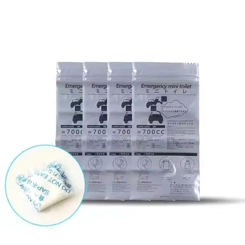 Saashi 4PCS 700ml Emergency Urine & Vomit Bags - Portable Unisex Travel Toilet