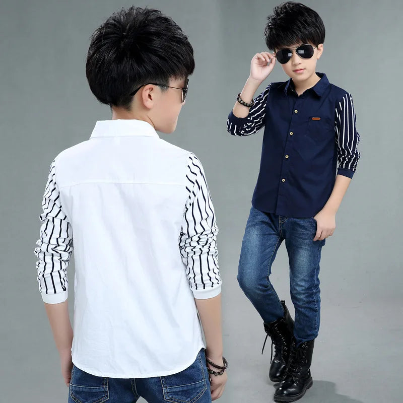 Saashi Boys Striped Polo Shirt – Casual Cotton School Top for Kids & Teens