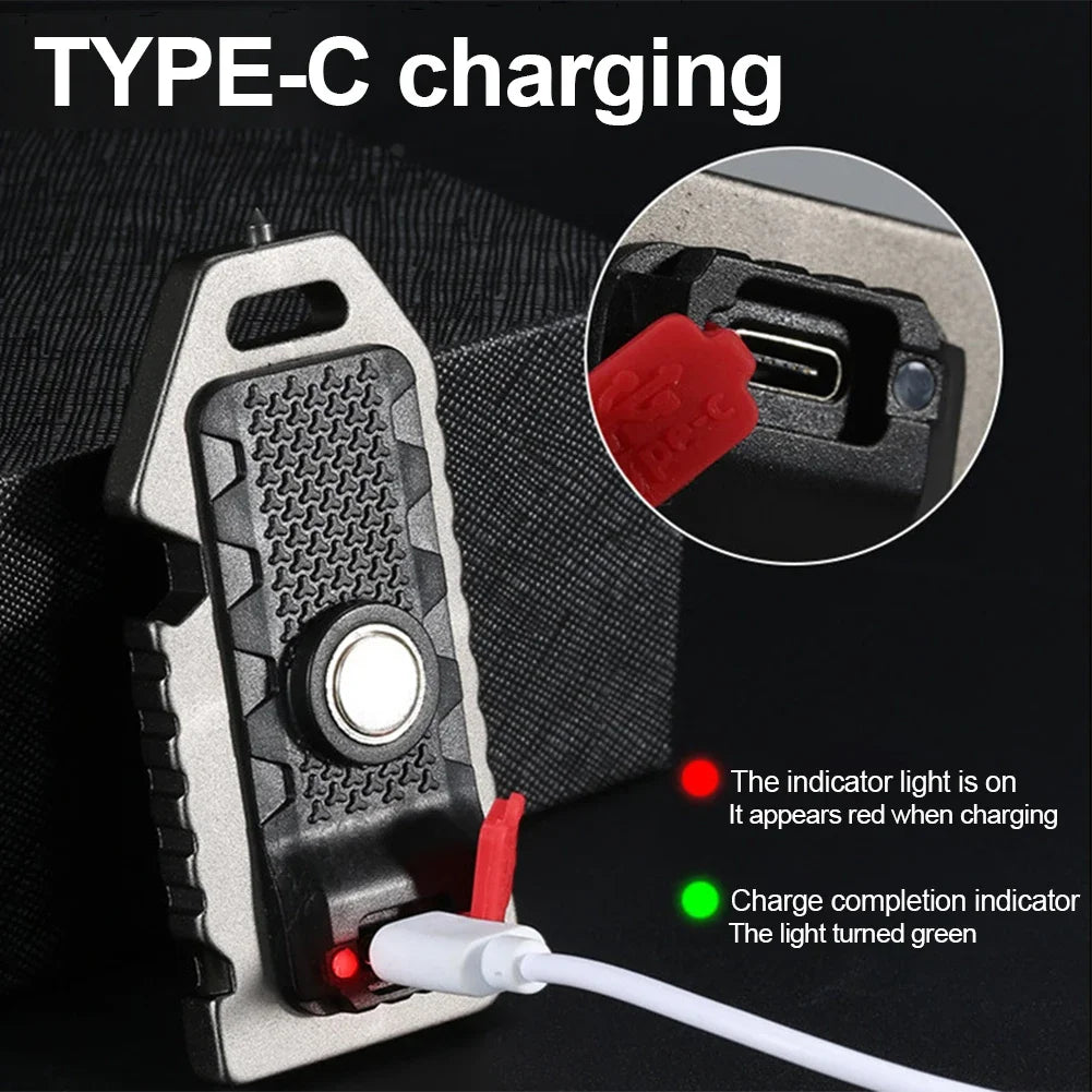 Saashi 500mAh Multi-functional Keychain Flashlight & Survival Tool