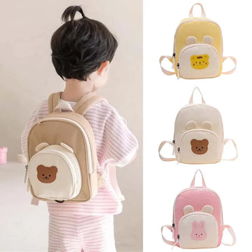 Saashi Korean Canvas Kids Backpack Kawaii Children's Handbags Girl Kindergarten Boy.