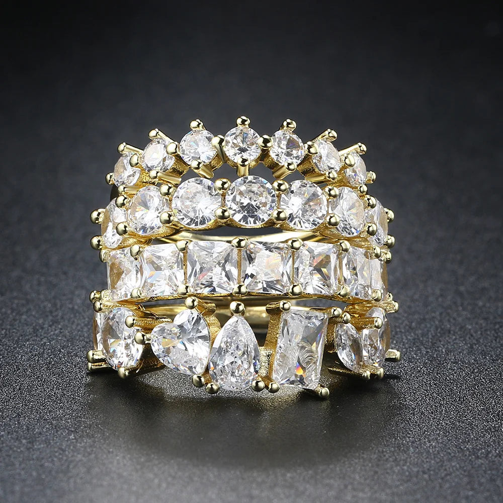 Saashi Minimal Zircon Stacking Ring