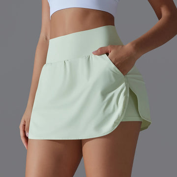 Saashi Outdoor Sports Yoga Skirt – High-Waist Breathable Skort