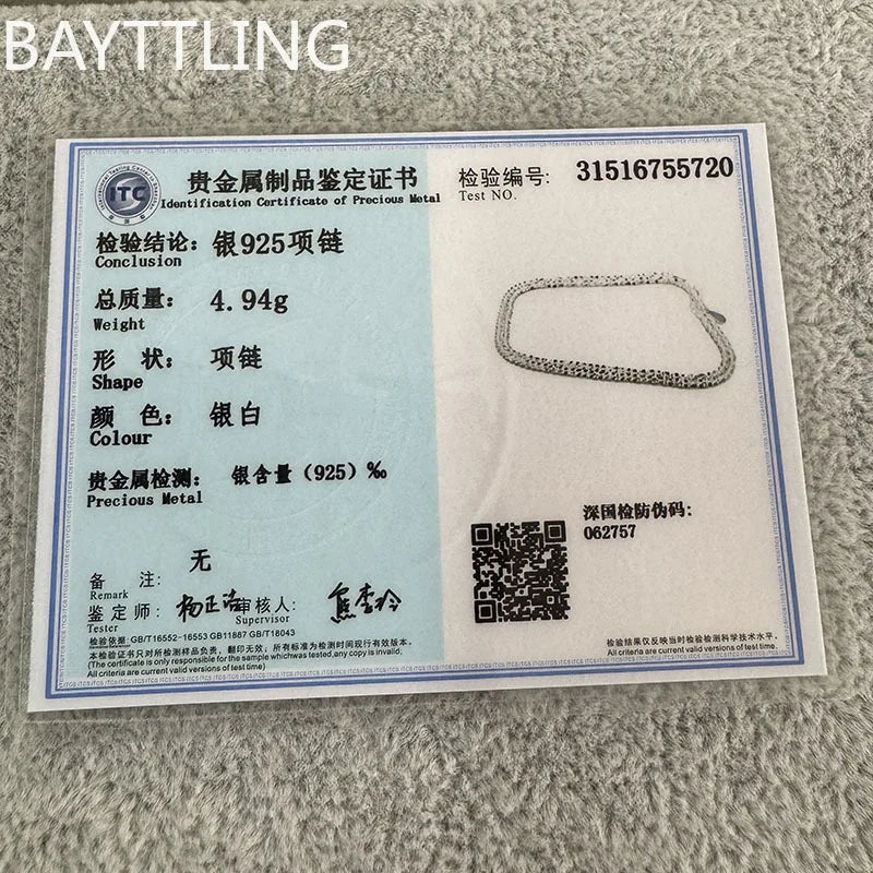 Saashi Sparkling Silver Chain Necklace