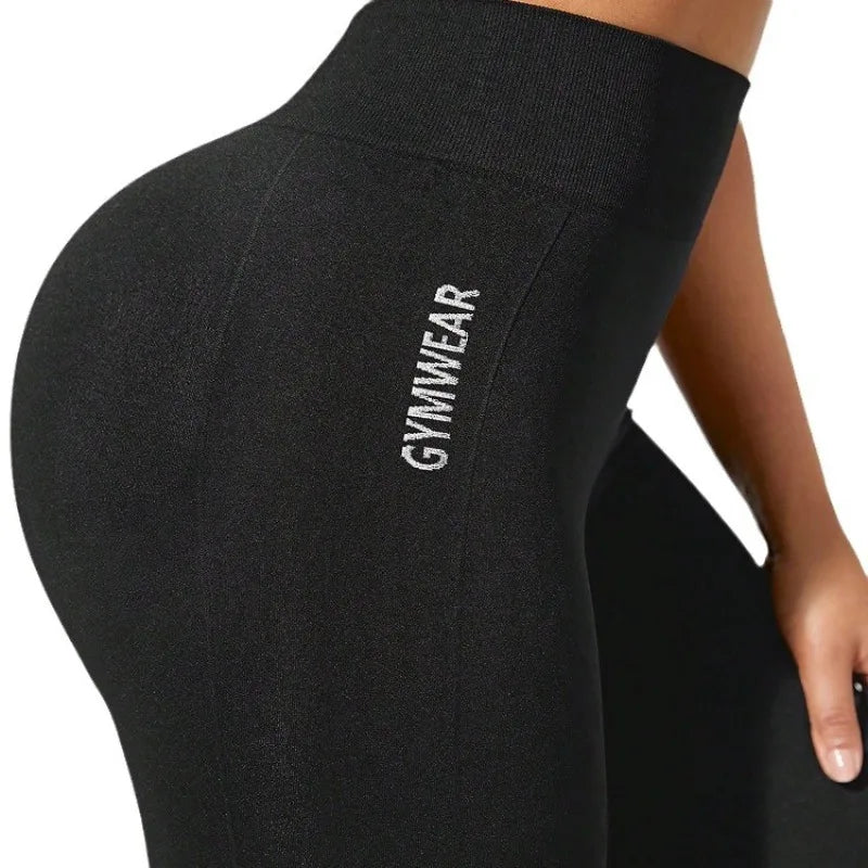 Saashi Women's Seamless Yoga Leggings: High-Waisted, Butt-Lifting Running and Gym Tights