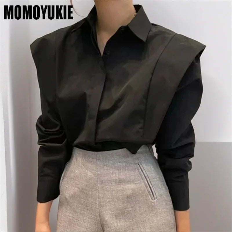 Saashi Vintage Panel Ruffle Blouse