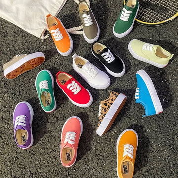 Saashi Boys Solid Color Canvas Sneakers – Minimalist Casual Shoes