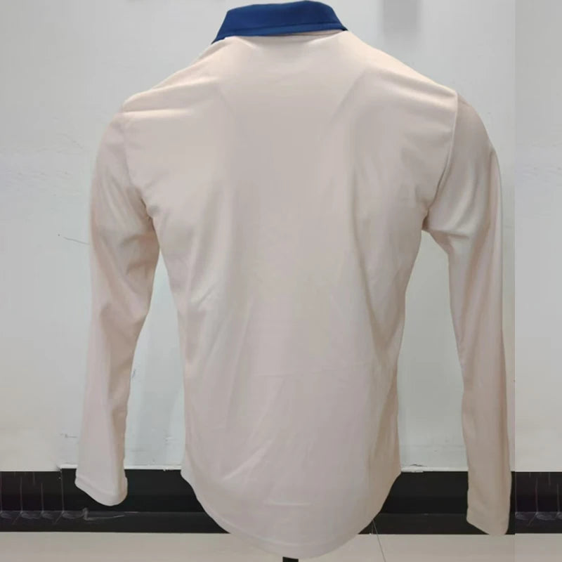 Saashi Men's Spring Autumn Long Sleeve Sport Business Casual Big Pocket Polo.