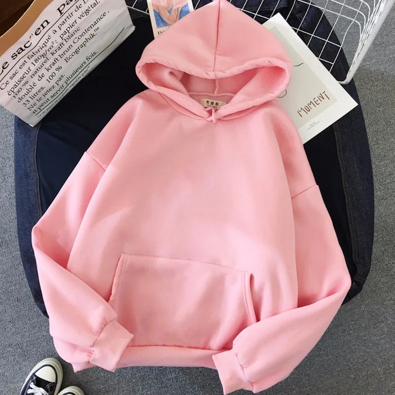 Saashi Oversized Minimal Pullover Hoodie