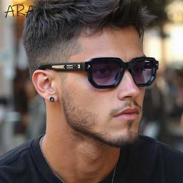 Saashi Polarized Square Sunglasses Men 2026 Luxury Brand Vintage Rectangle Classic Driving.