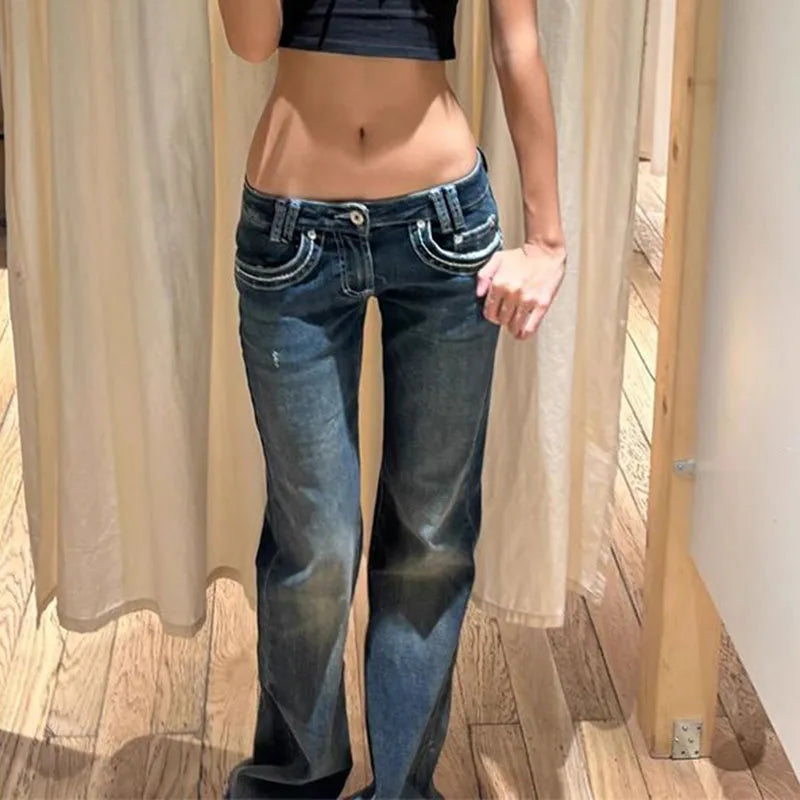 Saashi Y2K Wide Leg Jeans