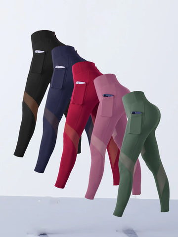 Saashi Mesh Splicing Leggings