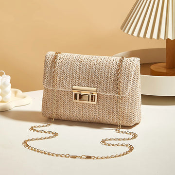 Saashi Chain Strap Crossbody Bag for Women Stylish Banquet Shoulder Accessory for Day to Night