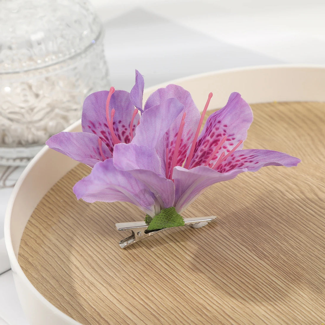 Saashi Bohemia Canna Flowers Small Hair Clips Hawaii Bridal Wedding Hairpins Barrette.