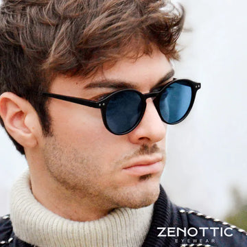 Saashi ZENOTTIC S Size Retro Circular Polarized Sunglasses 2026 Men Women Vintage.