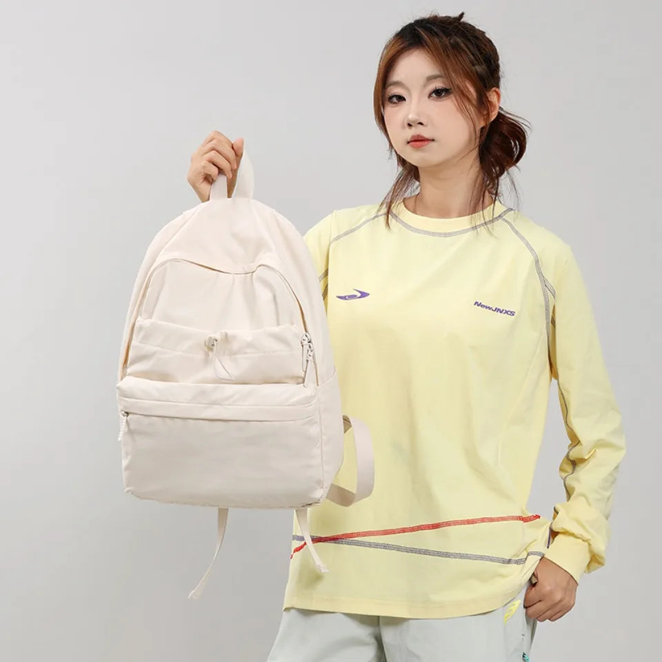 Saashi Simple Solid Color Multifunction Backpack