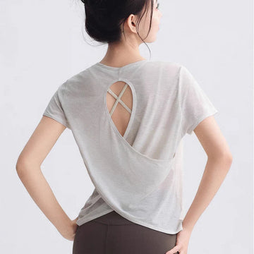 Saashi Quick-Dry Tight Yoga T-Shirt