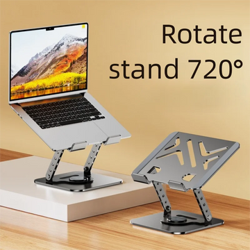 Saashi Labor Day 360° Rotating Foldable Laptop Stand – Adjustable Desktop Riser for 10–17 Inch Laptops & Tablets