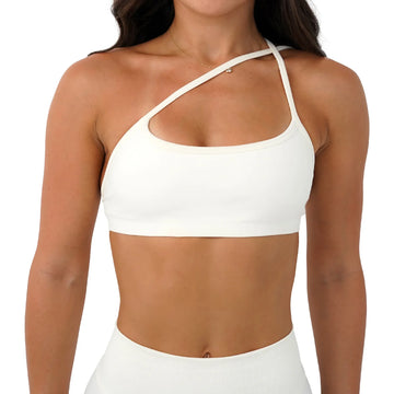 Saashi Womens Seamless Yoga Bra 3 Way Convertible Strap Sports Bra with Removable Pads Luxe Stretch Fabric
