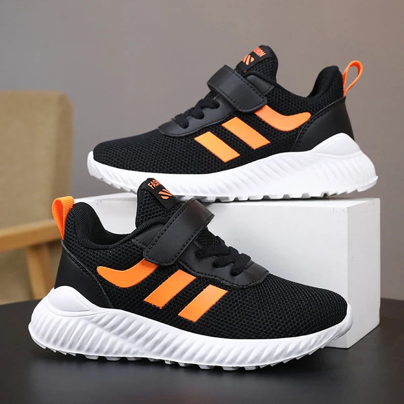 Saashi Boys Casual Mesh Sneakers – Non-Slip Sports Shoes