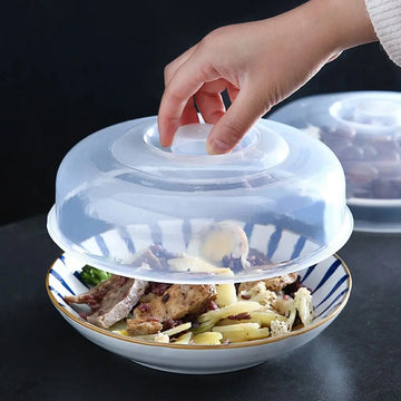 Saashi 1Pcs Fresh Keeping Microwave Splatter Cover Kitchen Bowls Cake Dish Plastic.