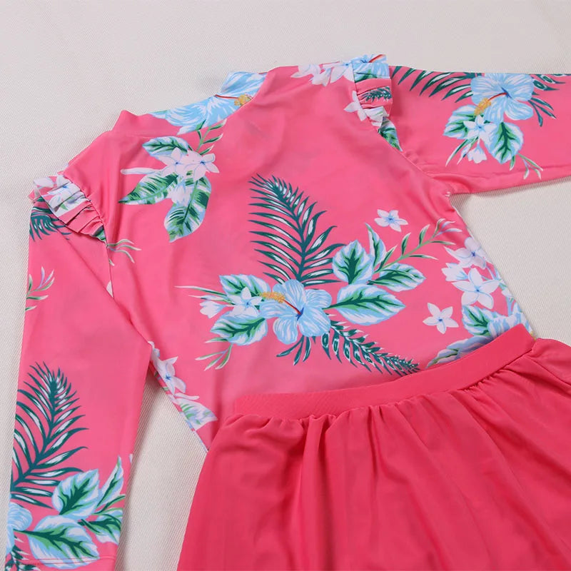 Saashi Flower Print Two-Piece Swimsuit for Girls (2-11 Years)