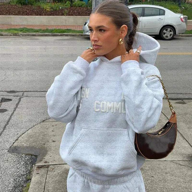 Saashi Streetwear Hoodie Tracksuit Set