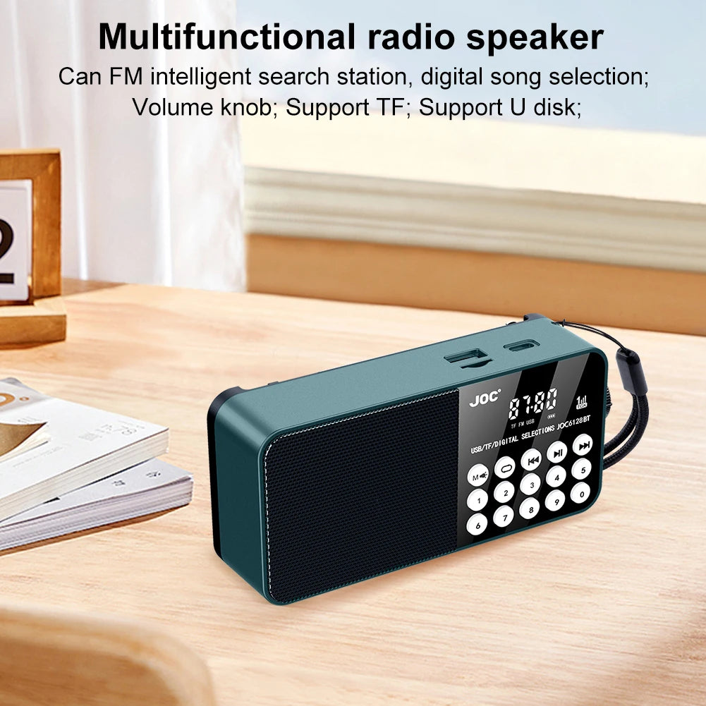 Saashi Broadcasting Player Radio LED Digital Display Digital FM Support TF Card.