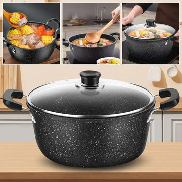 Saashi Maifan Stone Non-Stick Soup Pot with Lid