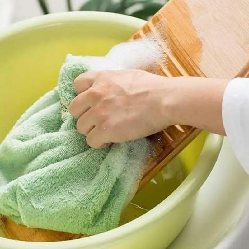 Saashi Laundry Cleaning Board Wood Scrub Washing Wavy Pattern Efficient Hand Washer.