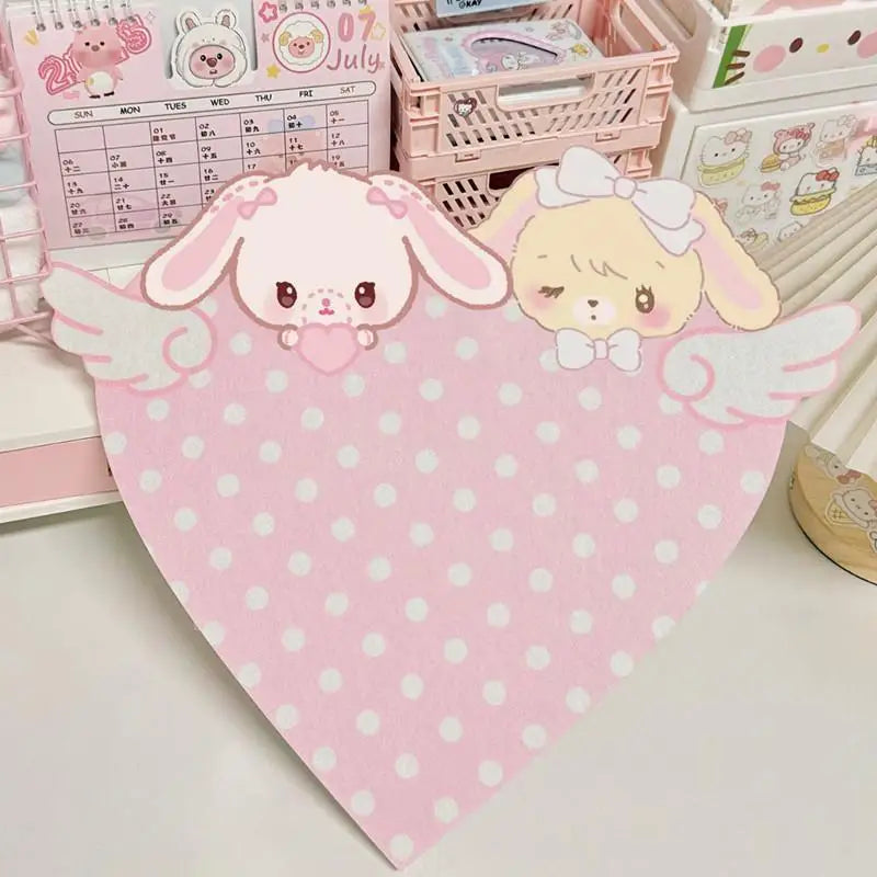 Saashi Bunny Felt Message Board (Wall Photo Organizer)
