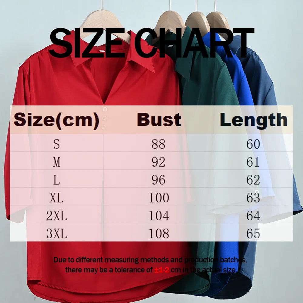Saashi Elegant Mid-Aged Women’s Casual Loose Half Sleeve T-Shirt
