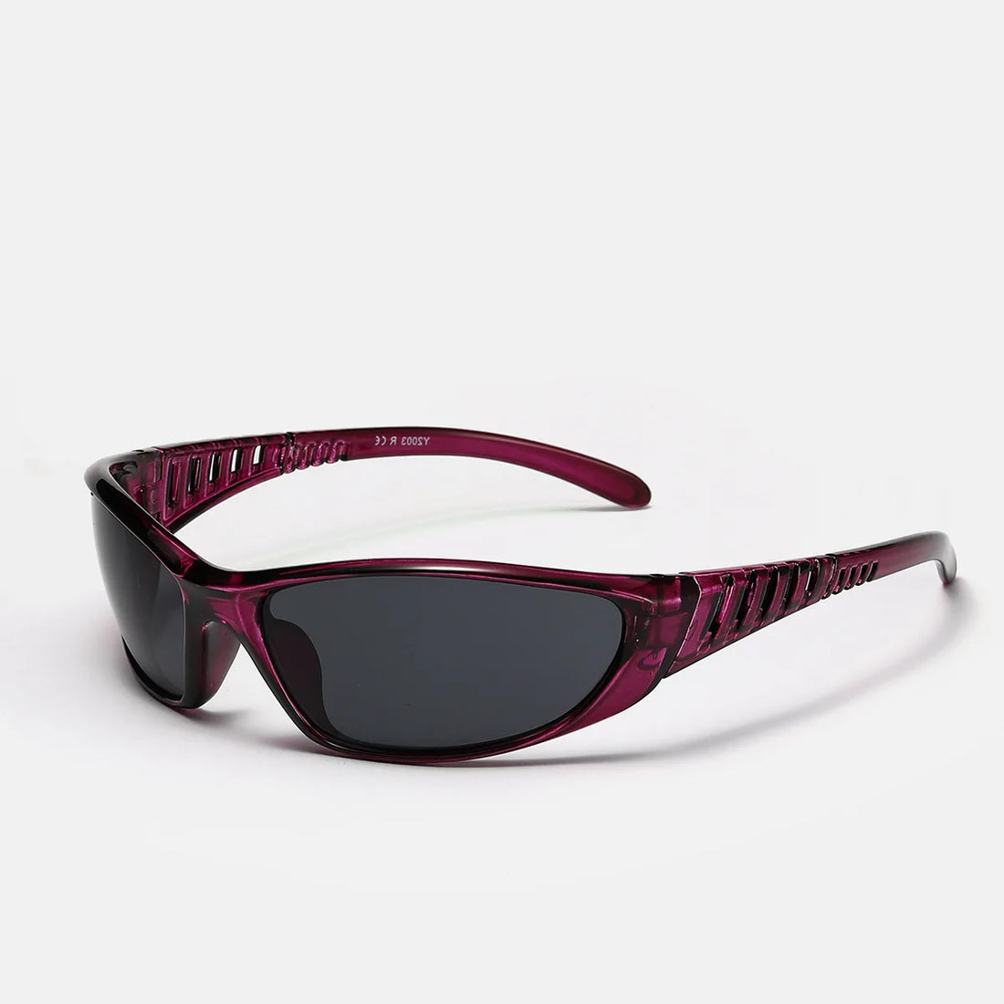 Saashi Y2K Silver Sunglasses Color Hollowed Out Future Technology Hot Girls Trendy.