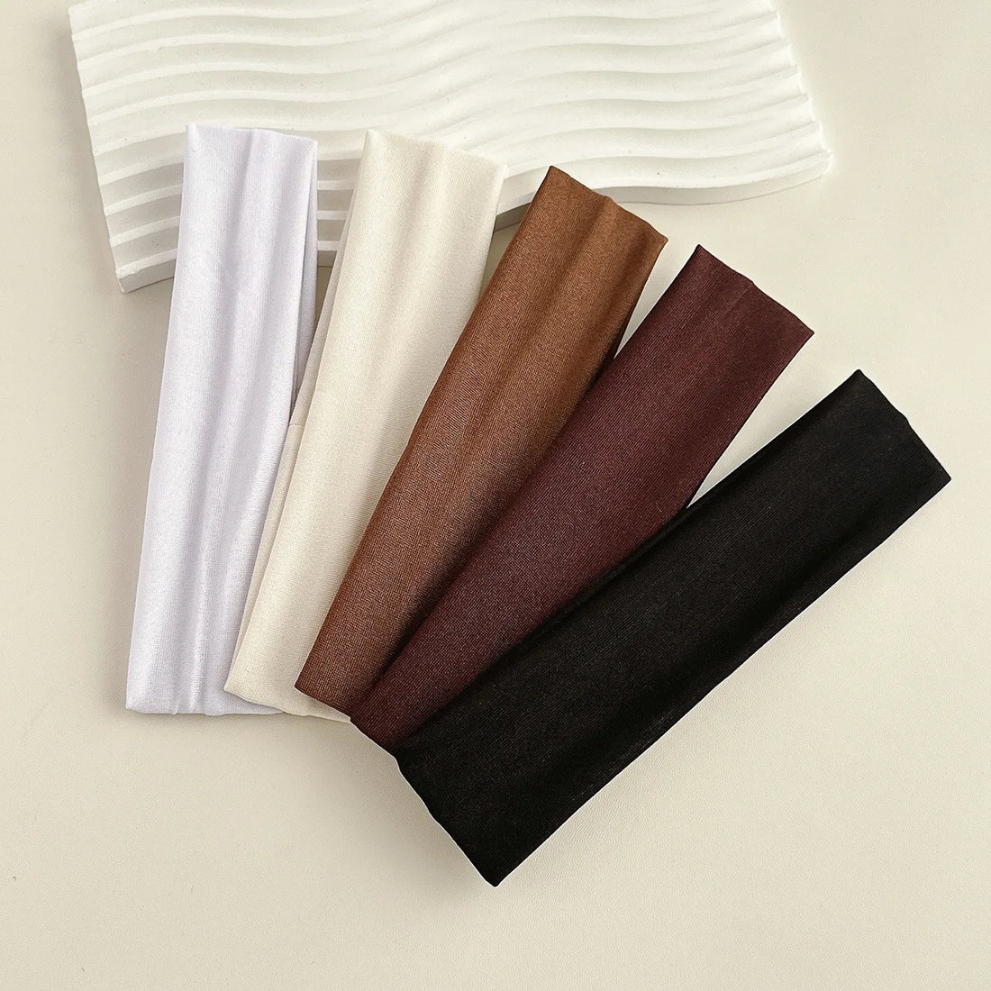 Saashi Four Seasons Solid Sports Headbands Women Fitness Running Yoga Elastic Hairbands.