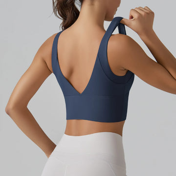 Saashi Sexy Yoga Tank Top Push Up Sports Bra for Women Running Gym Fitness Training Top