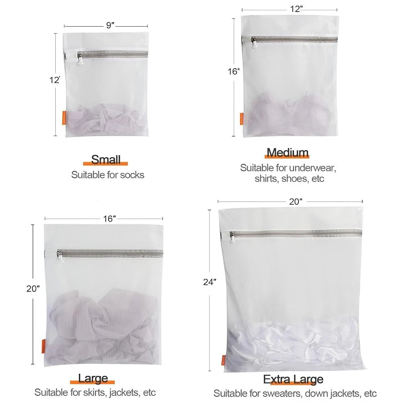 Saashi Reusable Fine Mesh Laundry Pouch