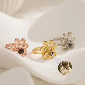 Saashi Custom Pet Photo Projection Ring