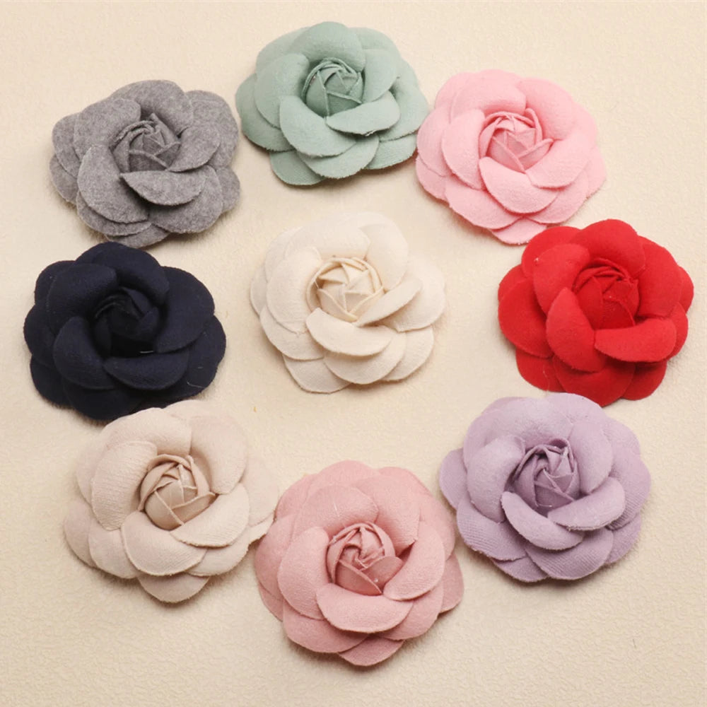 Saashi 10Pcs Vintage Rosette Flower Dress Accessories