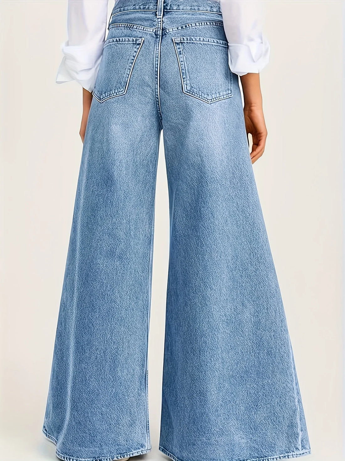 Saashi Light Blue Wide Jeans