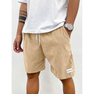 Saashi Summer Men Corduroy Sweatpants Casual Shorts Beach Basketball Short Trousers.