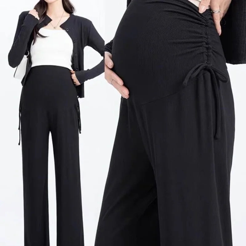 Saashi Soft Stretch Maternity Pants for Pregnant Women Comfortable Everyday Wear Trousers