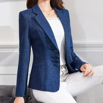 Saashi Women's Slim Single Breasted Office Lady Business Formal Work Suit Blazer.