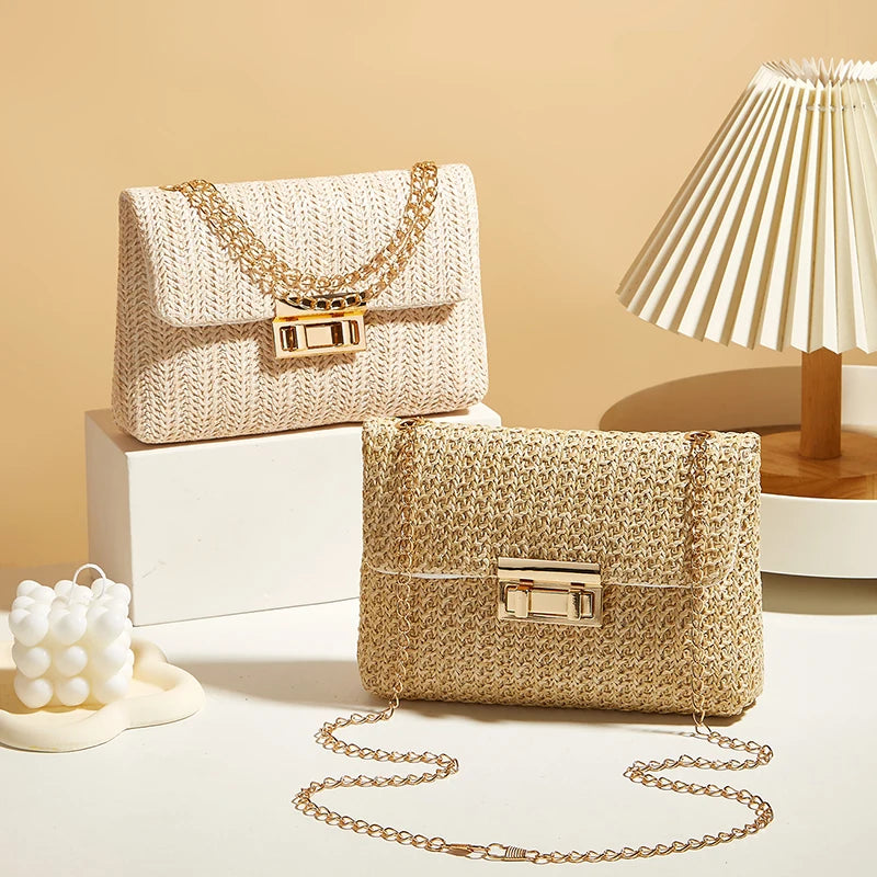 Saashi Chain Strap Crossbody Bag for Women Stylish Banquet Shoulder Accessory for Day to Night