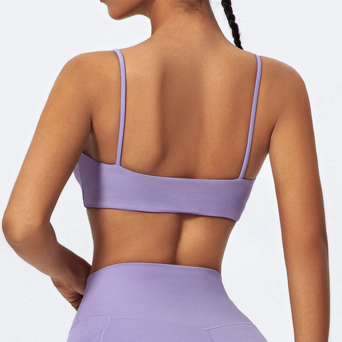 Saashi Womens High Stretch Strappy Sports Bra Breathable Quick Dry Yoga Running Gym Fitness Top