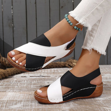 Saashi Plus Size Wedge Sandals