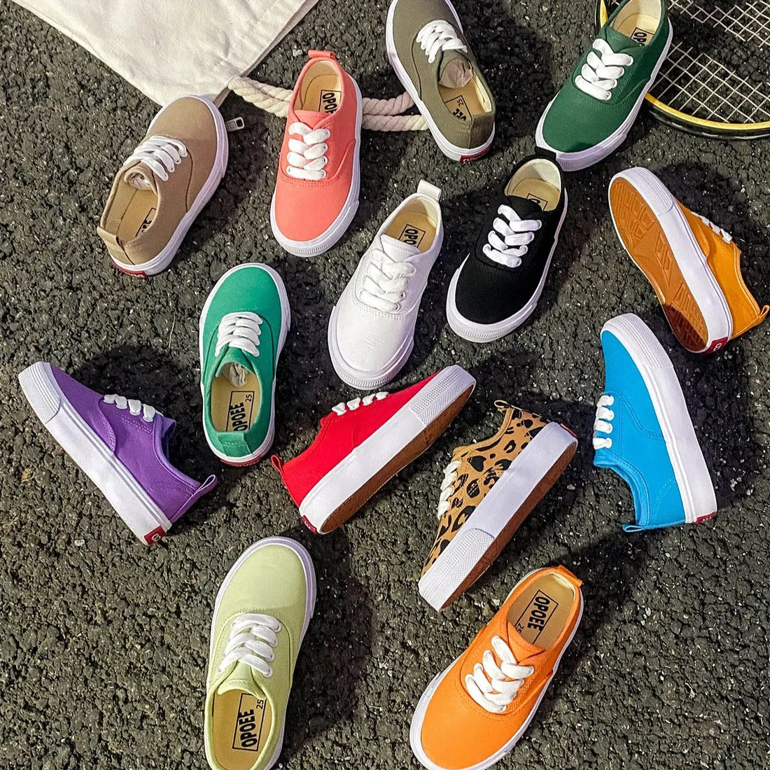 Saashi Boys Solid Color Canvas Sneakers – Minimalist Casual Shoes