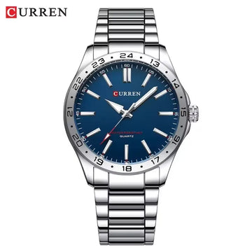 Saashi Silver Minimal Business Watch